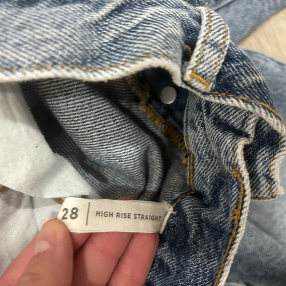 PacSun High Rise Straight Ripped Jeans - Picture 4 of 4